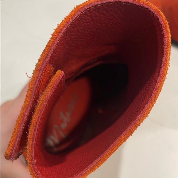 MATISSE RARE Cowgirl Red Leather Suede Boots - Picture 4 of 7